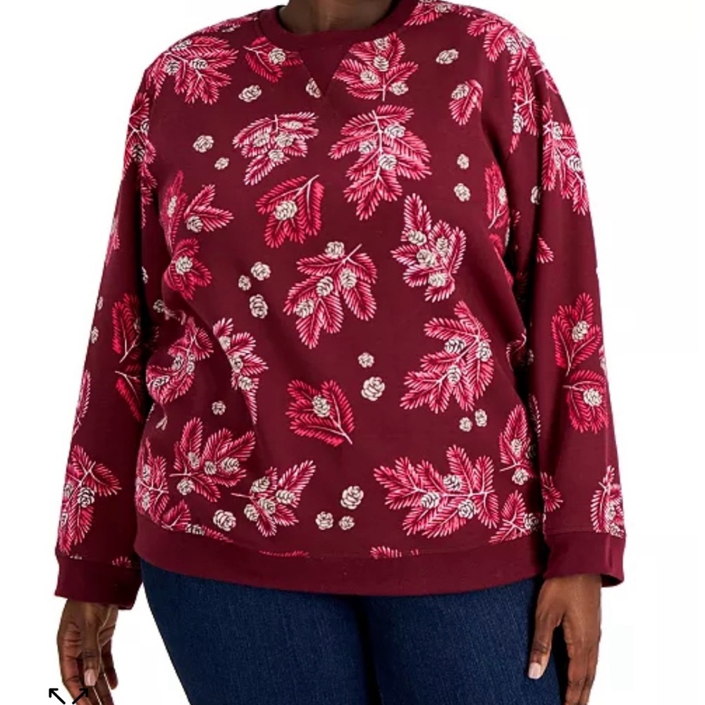 NWT Karen Scott Sport sweatshirt 1X